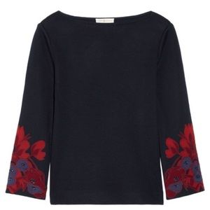 Tory Burch knit navy top